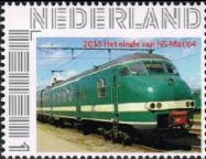 year=2015, Dutch personalized stamp commemorating the end of MAT 64